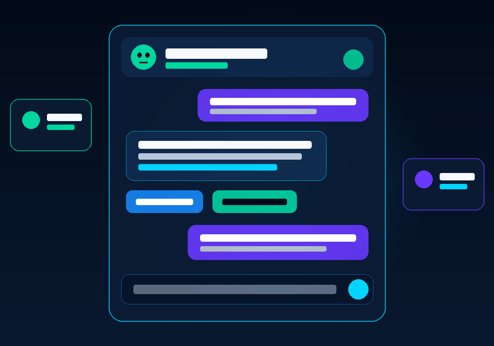 Interactive AI Chatbot dialogue interface