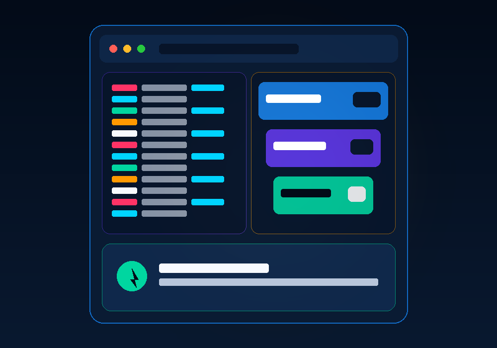 Automated lead funnels and software code dashboard